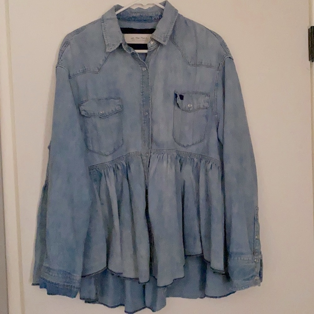 Free People Denim Shirt